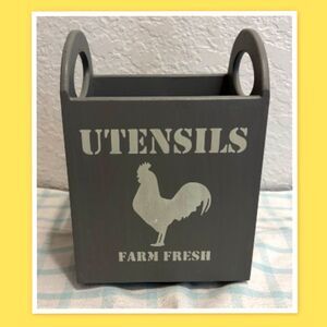 Farmhouse-Style Wooden Caddy